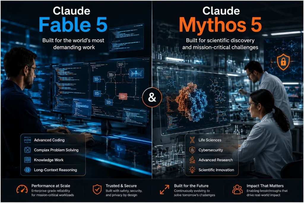 Claude Fable 5 vs Claude Mythos 5: Anthropic's Most Powerful AI Models Explained (2026)